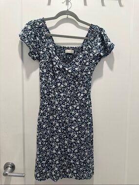 Abercrombie & Fitch Blue Floral Mini Dress Size XS